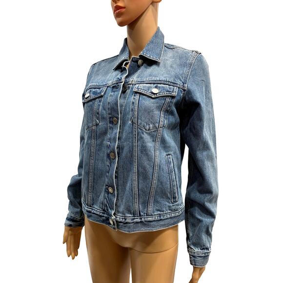 Vintage Y2K Gap Denim Jacket – Women’s Small, Stonewashed Blue Jean Jacket - Picture 7 of 9